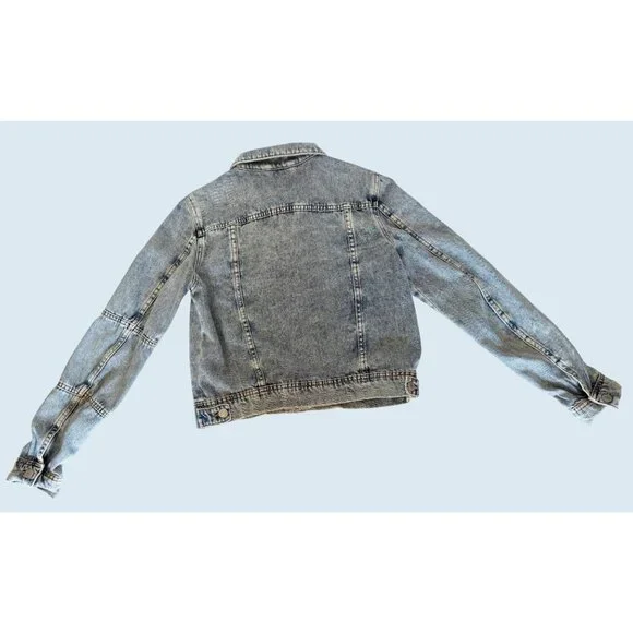 FREE PEOPLE Rumors Denim Jean Jacket Size Small - Picture 6 of 8